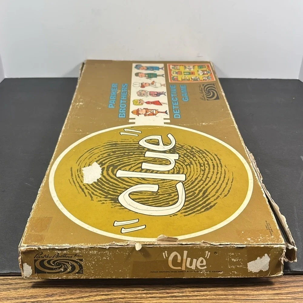Vintage 1963 Clue Board Game by Parker Brothers – Detective Game